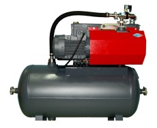 Central vacuum system with buffer tank. Click for bigger picture.